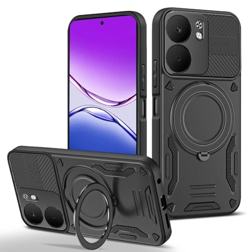 Coque Oppo A6X 4G 5G support anneau idéal pour vidéos en déplacement