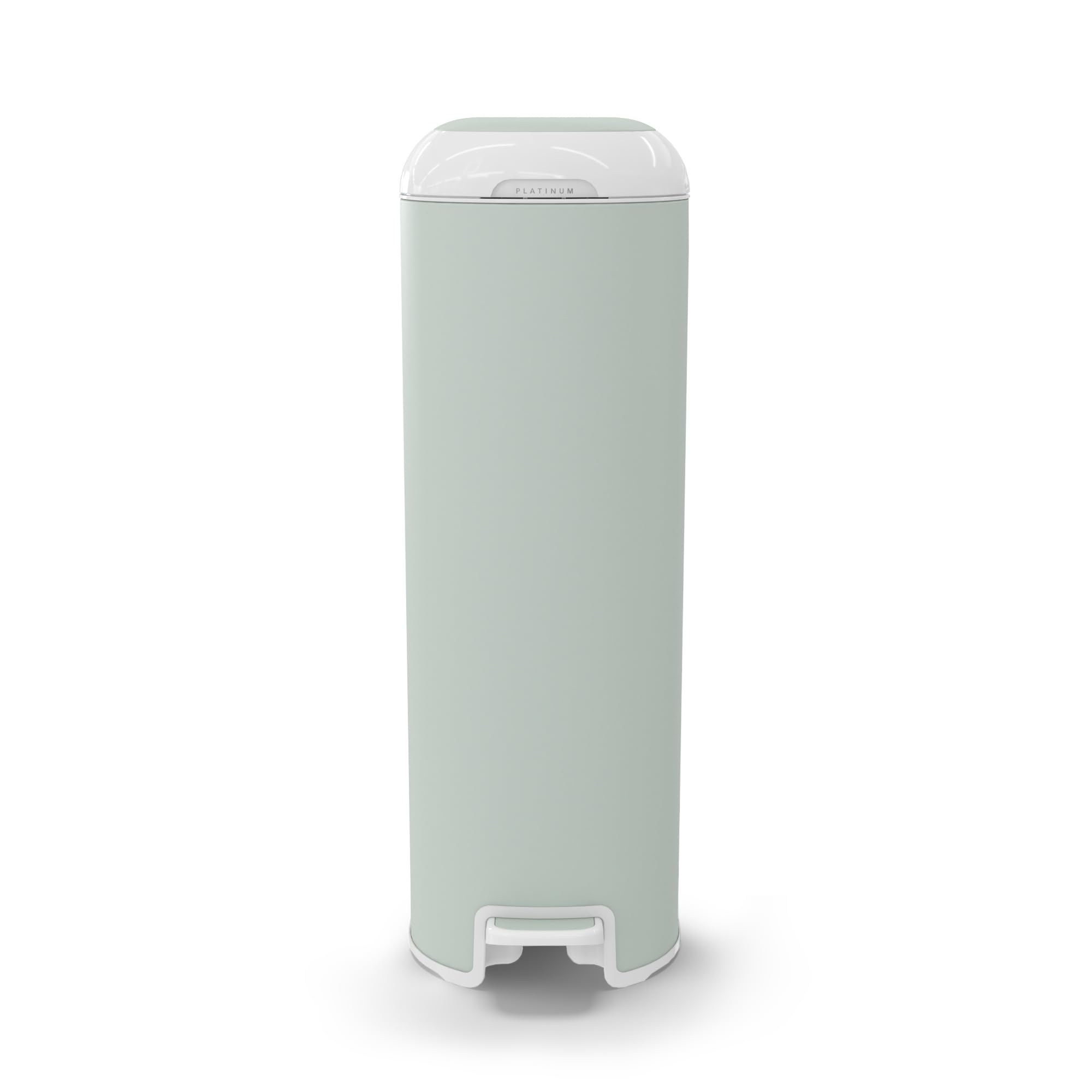 Diaper Genie Platinum Edelstahl Windeleimer mit Fußpedal, abreißbare Beutel