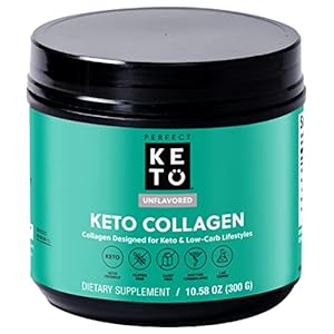 Perfect Keto Collagen Protein Powder with MCT Oil – Grassfed, GF, Multi Supplement, Best for Ketogenic Diets, Use as…
