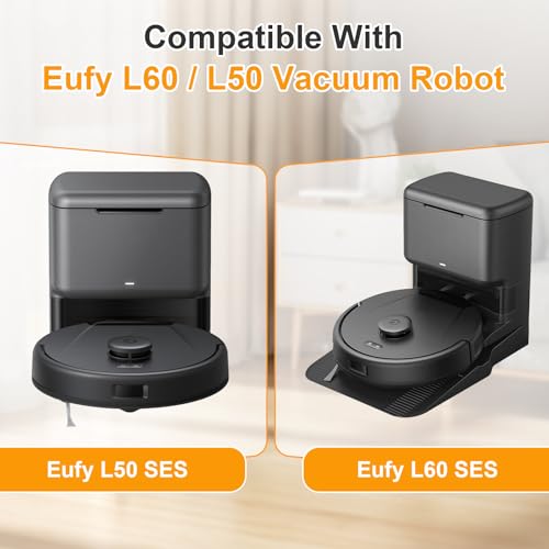 Image of L60 Accessories Kit Compatible with Eufy L60 / L50 Vacuum Robot, 2 Roller Brushs, 4 HEPA Filters, 4 Side Brushs, 1 Clean Tool, 1 Screwdriver for Eufy L60 / L50 Replacement Parts