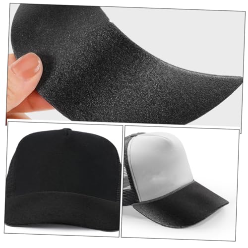 5pcs Cool Baseball Hats Extender Hat Accessories Plastic Brim Support for Boy Girl's Making Black3