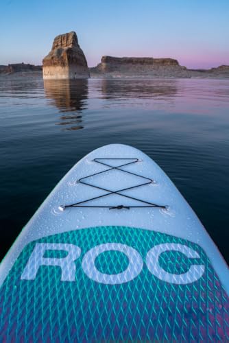 Image of Roc Inflatable Stand Up Paddle Board 10' 6 inch with Premium SUP Paddle Board Accessories, Wide Stable Design, Non-Slip Comfort Deck for Youth & Adults