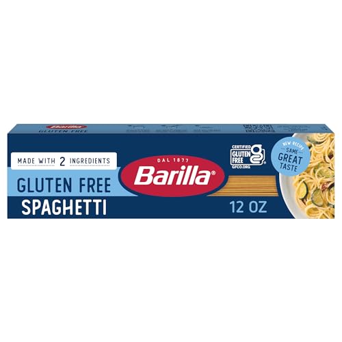 BARILLA Gluten Free Spaghetti Pasta, 12 Ounce - Non-GMO Gluten Free Pasta Made with 2 Ingredients