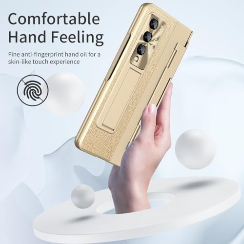 Coque Honor Magic VS protection intégrée écran charnière béquille or - 2