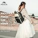 MATEIN Mini Backpack Purse for Women, Fashion Small Purse Backpack with USB Charging Port, Waterproof Casual Daily Cute Shoulder Bag Ladies Handbags for Travel Work College, 2pcs Sets, Black-Beige