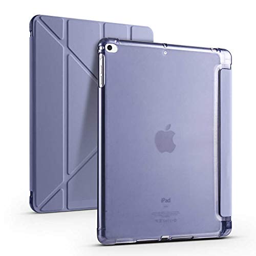 Zore Apple ile uyumlu iPad 9.7 2017 (5.Nesil) Kılıf Tri Folding Kalem Bölmeli Standlı Kılıf Mor