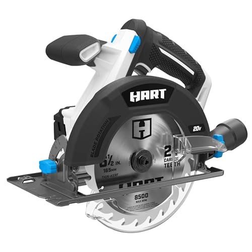 HART 20-Volt 6-1/2-inch Battery-Powered Circular Saw (TOOL ONLY- Battery NOT Included) (HPCS01)