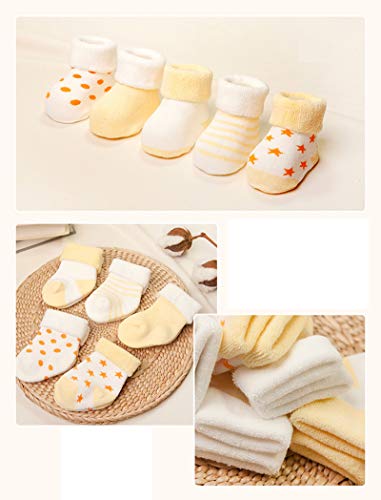 Z-Chen Calze da Donna, Giallo, 6-12 Mesi Bimba