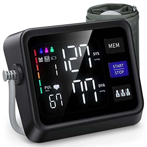 VERWINT Automatic Blood Pressure Machine Upper Arm with Large Backlit Display, Accurate Digital BP Monitor with Adjustable Cuff 8.6