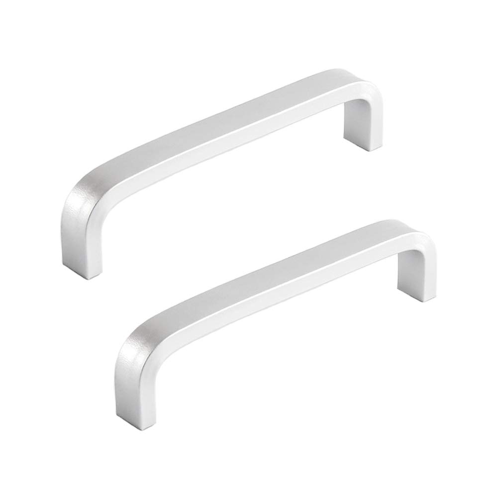 ANSIEDIO 2pcs Silver Aluminum Alloy Cabinet Cupboard Closet Wardrobe Door Drawer Knobs Pull Handles (96mm)