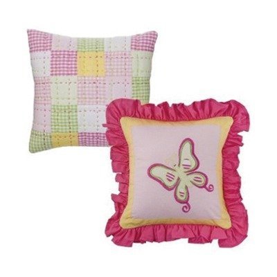 Bacati - Girls Stripes and Plaids 2 pc Dec Pillows