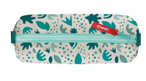 Maped Smiling Planet - Sustainable Pencil Case - Made from 100% Recycled Fabric, Turquoise, 1 Stück (1er Pack) - Image 3