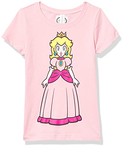 Nintendo Knockout Princess Girl's Solid Crew Tee
