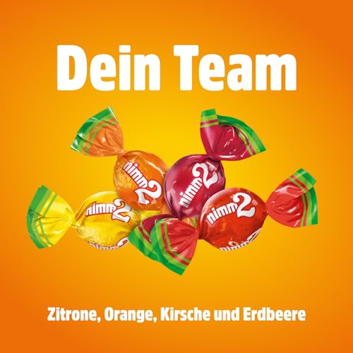nimm2 soft – Kleine Bonbons mit flüssiger Fruchtsaftfüllung und Vitaminen zum Naschen für Kinder und Erwachsene – (1 x 345g Beutel)