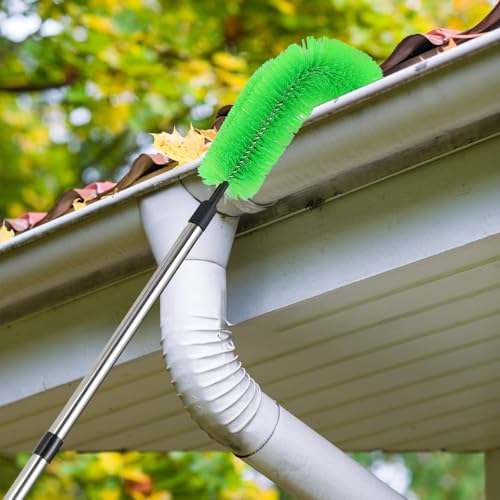 Brosse de nettoyage de gouttière télescopique et facile à assembler pour les zones difficiles - 5