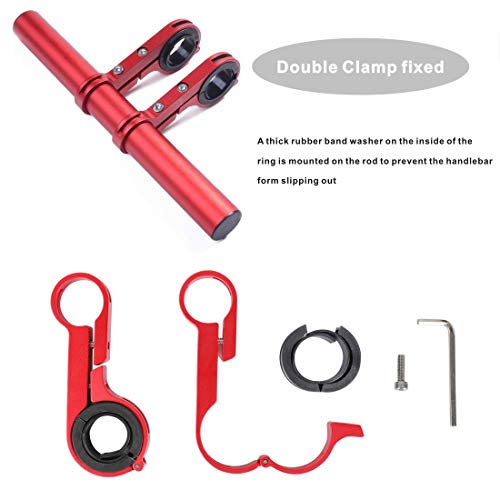 Yungeln Handlebar Extender Bicycle Aluminum Alloy Bracket Extension Double Handlebar Extension Mount Holder Use compatible for XIAOMI M365/Pro 1S Ninebot and Mountain Bicycle