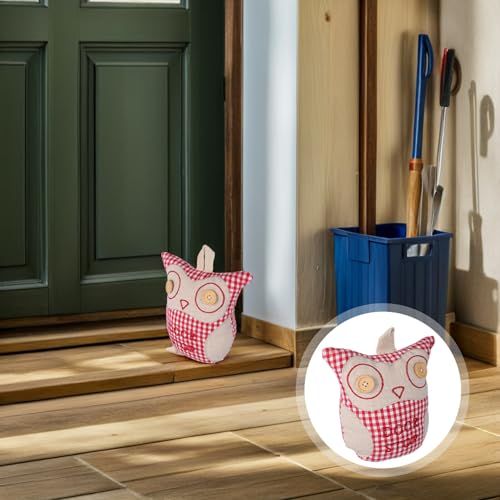 Butée de porte lestée et robuste en tissu rose fuchsia - 7