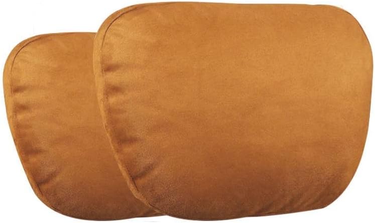 F Car Headrest Seat Neck Pillow Traveling Neck Support Cushion Accessories Y (Color : 2Pcs Beige)