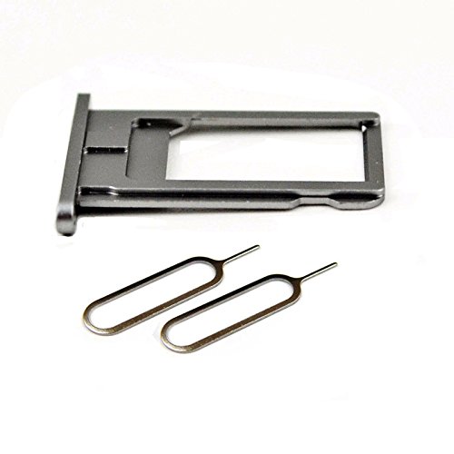 SIM Card Tray Replacement with 2 Eject Pins for iPhone 6 (Gray)