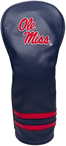 Team Golf NCAA Ole Miss Rebels Vintage Fairway Head Cover Vintage Fairway Golf Club Headcover, Form Fitting Design, Retro Design & Superb Embroidery