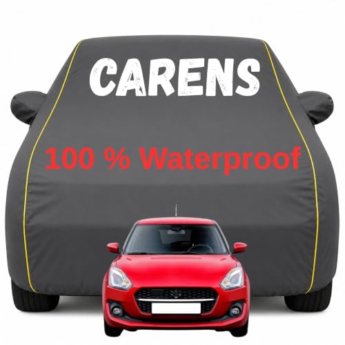 Image of Durable Full Body Waterproof Carens Car Cover | Premium Polyester Grey Cover | Custom Fit Vehicle Protection | UV Resistant, Dustproof, Scratch Resistant, Heat & Wind Protection