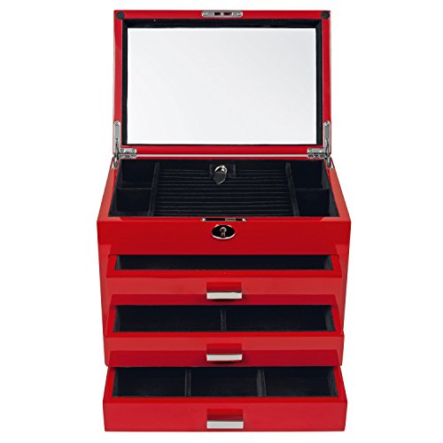 Preisvergleich Produktbild WINDROSE High Gloss Charmbox Schmuckkoffer L 30 cm