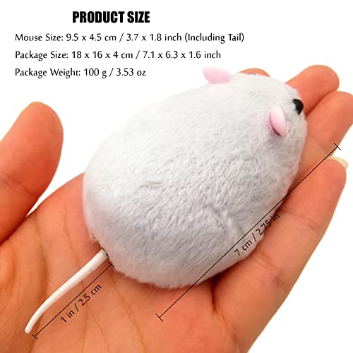 Image of Remote Control Mouse Toy, Electric Small Mice, RC Rat Animal Toy Cat Indoor, for Practical Joke Trick, Kid's Children's Funny Birthday Gift (White)