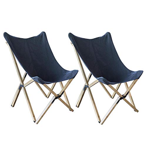 Buffalo Tools BFCBCBLK Butterfly Chair Folding Canvas , Black