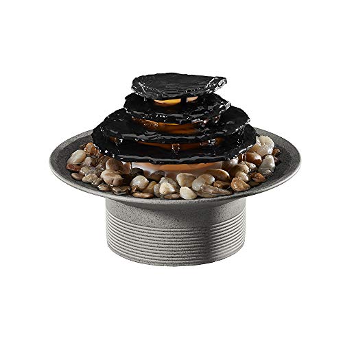 Homedics Zen Relaxation Tabletop Fountain, Natural