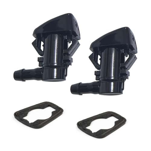 Front Windshield Washer Nozzle Kit fit for 2011-2023 Dodge Durango, 11-23 Jeep Grand Cherokee, 11-14 Dodge Grand Caravan Replaces 68269108AA, 5182367AA, 58148 Wiper Fluid Washer Nozzle Spray Jet