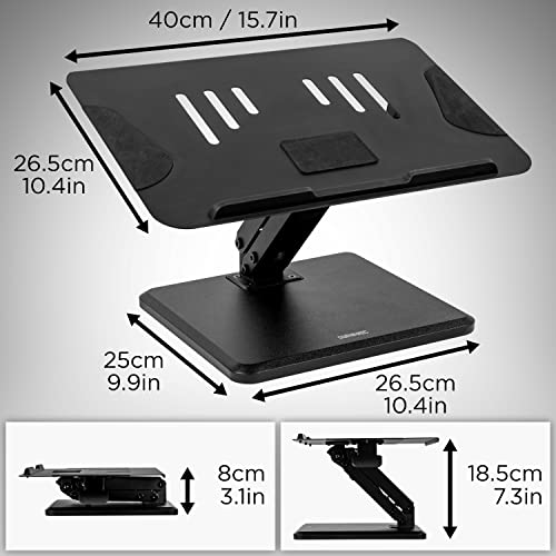 Support pour ordinateur portable ajustable bras inclinable notebook tablette - 3
