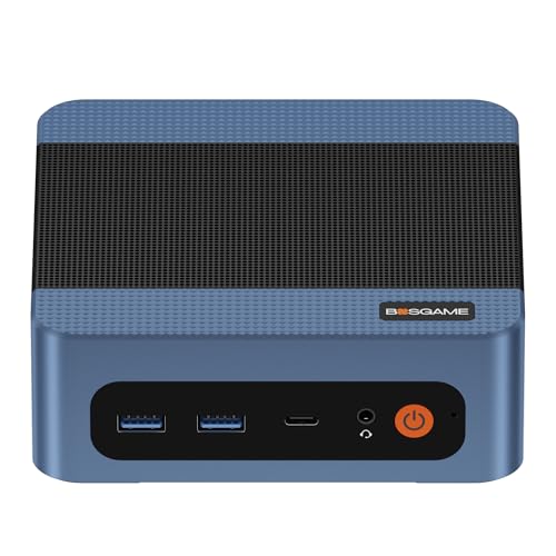 BOSGAME E5 Mini PC Windows 11 Pro, Mini Computers AMD Ryzen 3 5300U, 16GB DDR4 1TB PCIe SSD, 4K Triple Display, Type-C & USB3.2, Dual RJ45, Wi-Fi 5/BT 5.0, Mini Desktop Computer for Home/Office