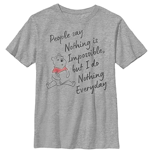 T-shirt Winnie the Pooh vêtement enfant gris col rond taille S