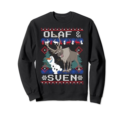 Disney Frozen Olaf Sven Ugly Weihnachten Sweater Sweatshirt