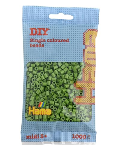 Hama Perlen 207-84 Bügelperlen Beutel mit ca. 1.000 Midi Bastelperlen...