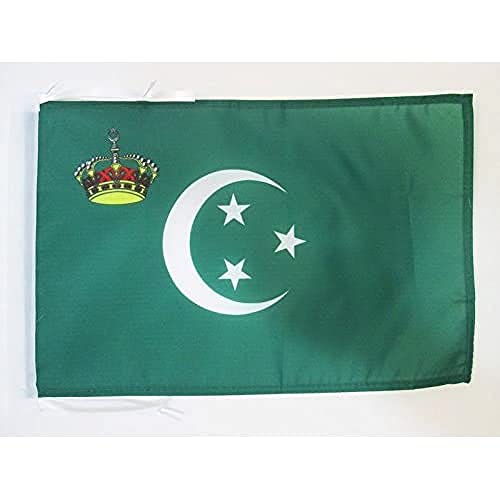 AZ FLAG, Royal Standard of Egypt 1923-1953 Flag, 18'' x 12'', 100% Polyester Egyptian Kingdom Small Banner with Two Cords