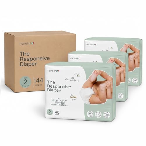Image of Panolini The Responsive Diaper Size 2 (13-20Ibs) Pull-Up Baby Diaper 48ct 3-Pack