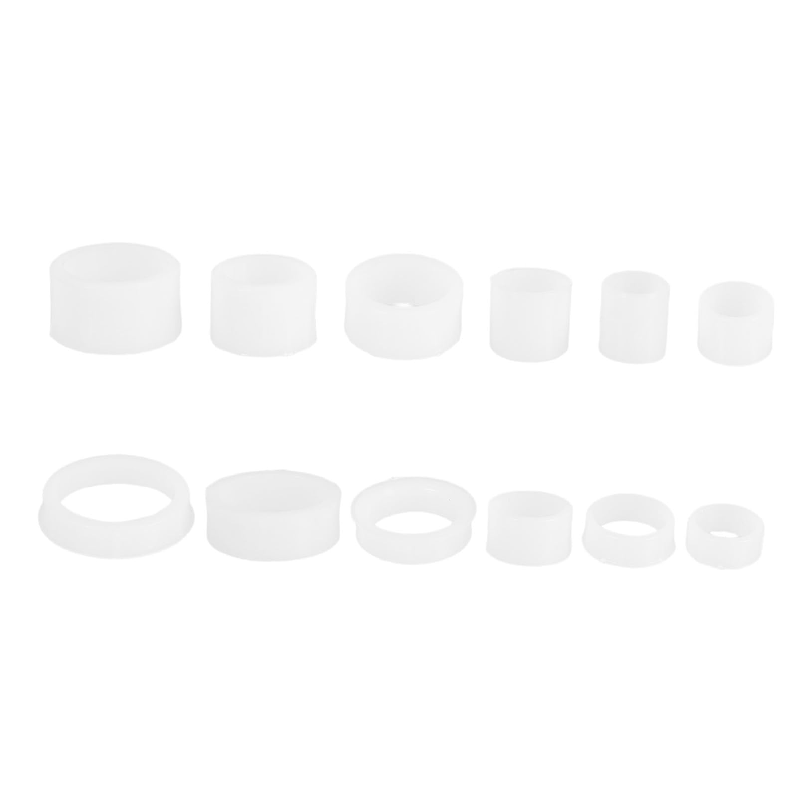 TIDTALEO 12 Pcs Bench Grinder Wheel Reducing Adapters Plastic Bushings for Grinding Easy Installation Fit for Bench Grinder Replacement Parts