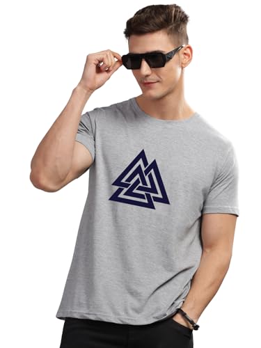 Image of ADRO Men's 100% Cotton Regular Fit T-Shirt