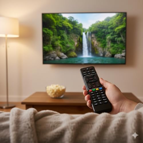 Image of Airtel DTH Remote Original Compatible (Come with 2 AAA Batteries), Black