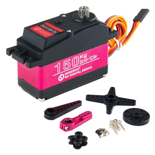 Servo digital DS51150 de 150KG y 12V con engranajes de metal para coches RC Baja 1/5