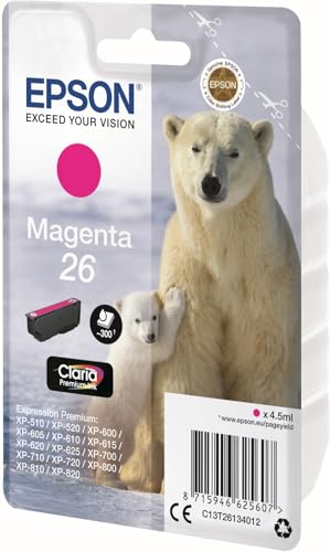 Epson 26 4.5 ml original cartouche d'encre pour Expression Premium XP 510 520 600 605 610 615 620 625 700 710 720 800 810 820 - vue 3