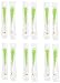 Rock Candy Crystal Sticks Green Watermelon 12ct.