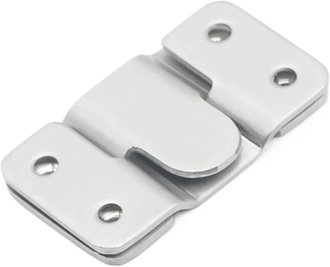 Interlock Hanging Buckle, 1/2 Pairs Stainless Steel Hook Buckles Hanger with Screws 53mm/43mm(Small x2 Pairs)