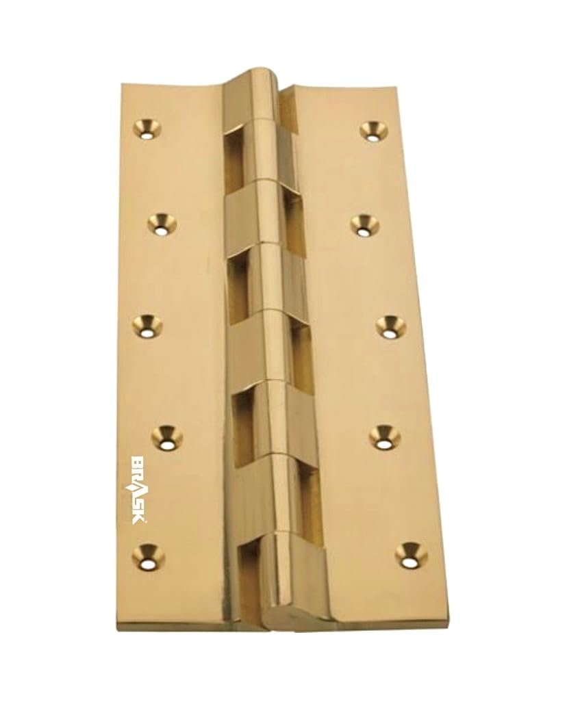 See full amazon price history chart for BRASK Brass Railway Hinges 8" x 1.1/2" x 3/16 (200 mm x 38 mm x 5 mm) Heavy Duty Brass Door Hinges (Golden Satin, 3) BRASK Brass Railway Hinges 8" x 1.1/2" x 3/16 (200 mm x 38 mm x 5 mm) Heavy Duty Brass Door Hinges (Golden Satin, 3) (B0CFF799HT) Amazon Price History, Amazon Price Tracker