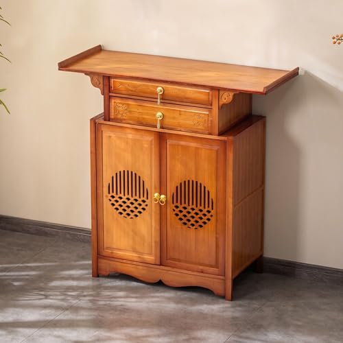 Mueble de altar de bambú de 100cm para oraciones en salón 2