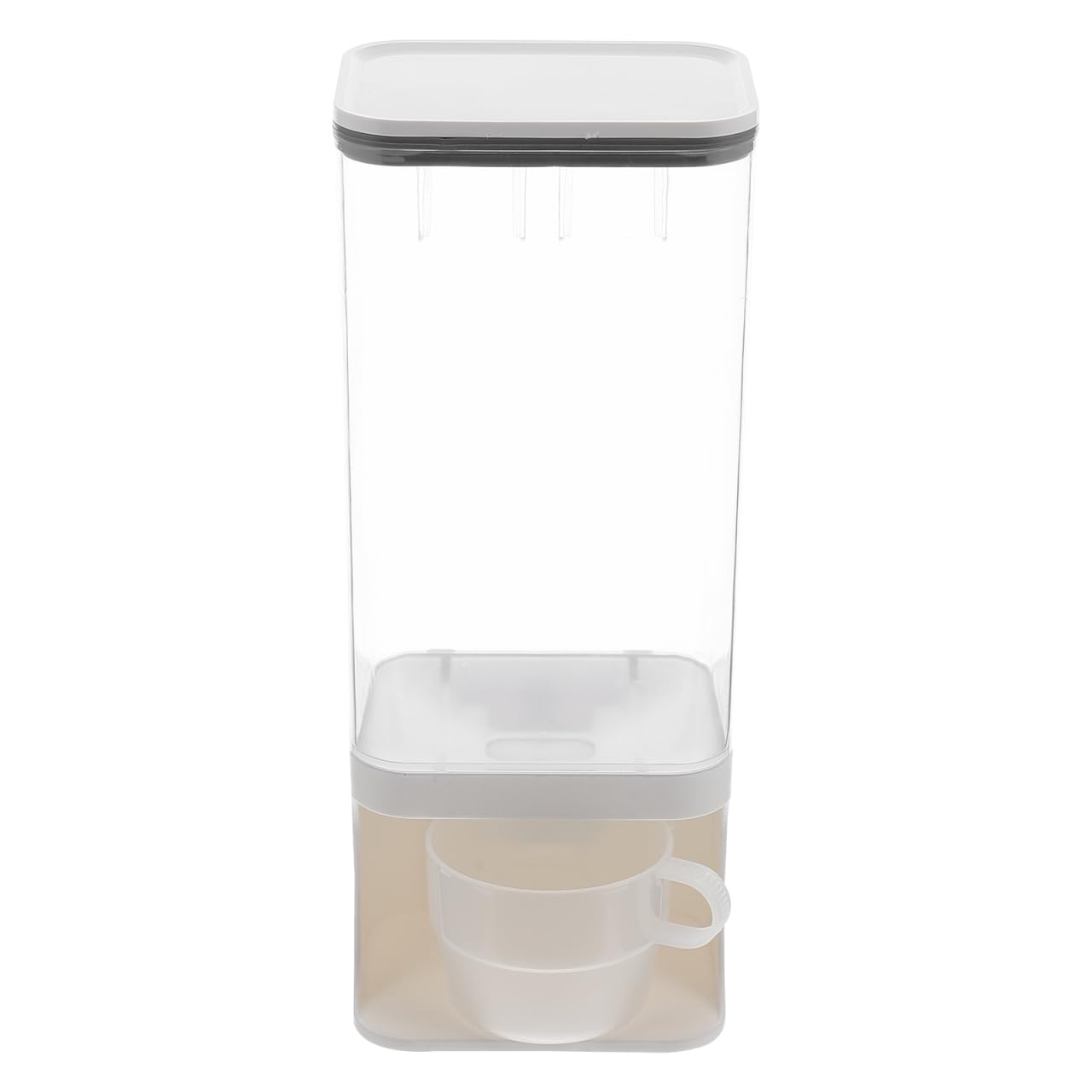 Abaodam Pet Food Storage Container Sealed Wall Mounted Food Dispenser for Dogs Cats Durable Airtight Storage Case Design Moisture Secure Buckle