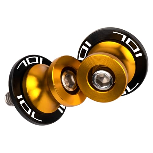 MotHeartCNC M10 Paddock-Ständer Bobbins für 701 Enduro 701 Supermoto Vitpilen 701 Svartpilen 701 Spulen für den Paddock-Ständer Motorrad 701 enduro Zubehör (Gold)