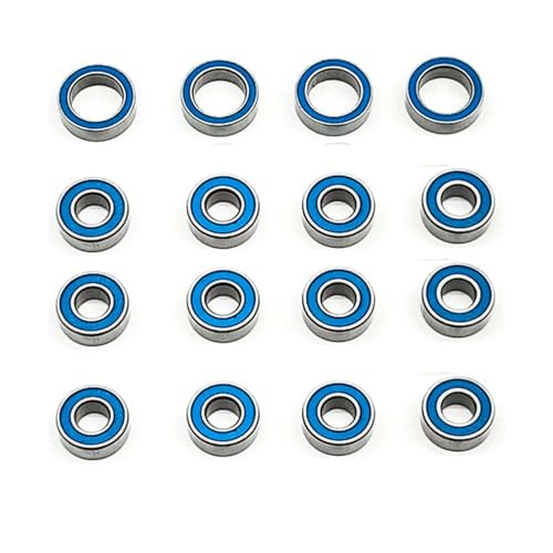 ラバーシールベアリングセット フルベアリングセット For タミヤに適用 TT01 TT02 CC01に適用 RC模型モデルカーベアリング アップグレードパーツ (TT02B (ベアリング16個))