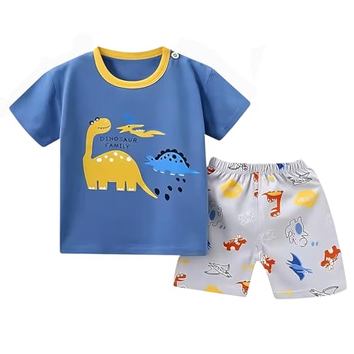Image of Baby Toddler Boys 4 PCs T-shirts and Shorts Set Summer Clothes Outfit